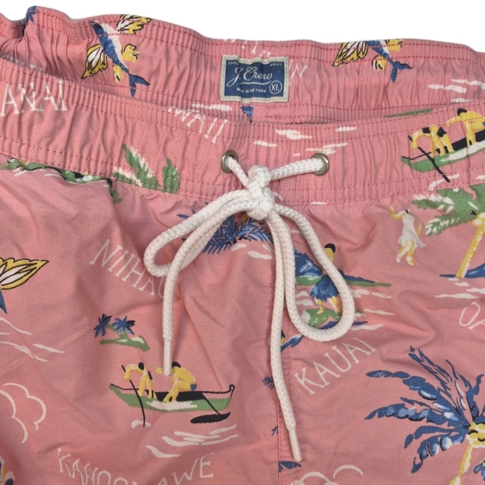 J.Crew Pink Tropical Swim Shorts